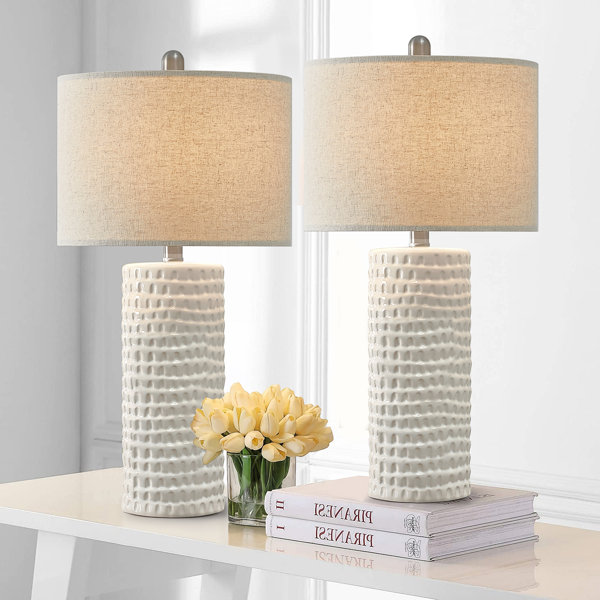 Dakota Fields Anazagene Modern Accent Ceramic Table Lamp for Bedroom